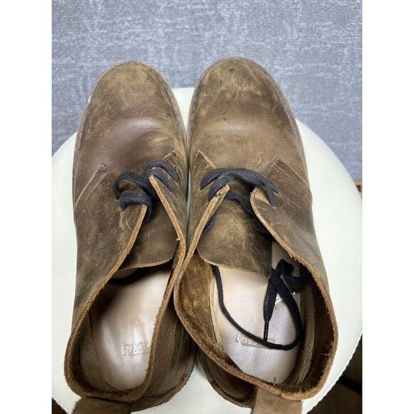 Rhodes Brown Leather Chukka Lace Up Casual Boot Mens Size 11 - Picture 5 of 9